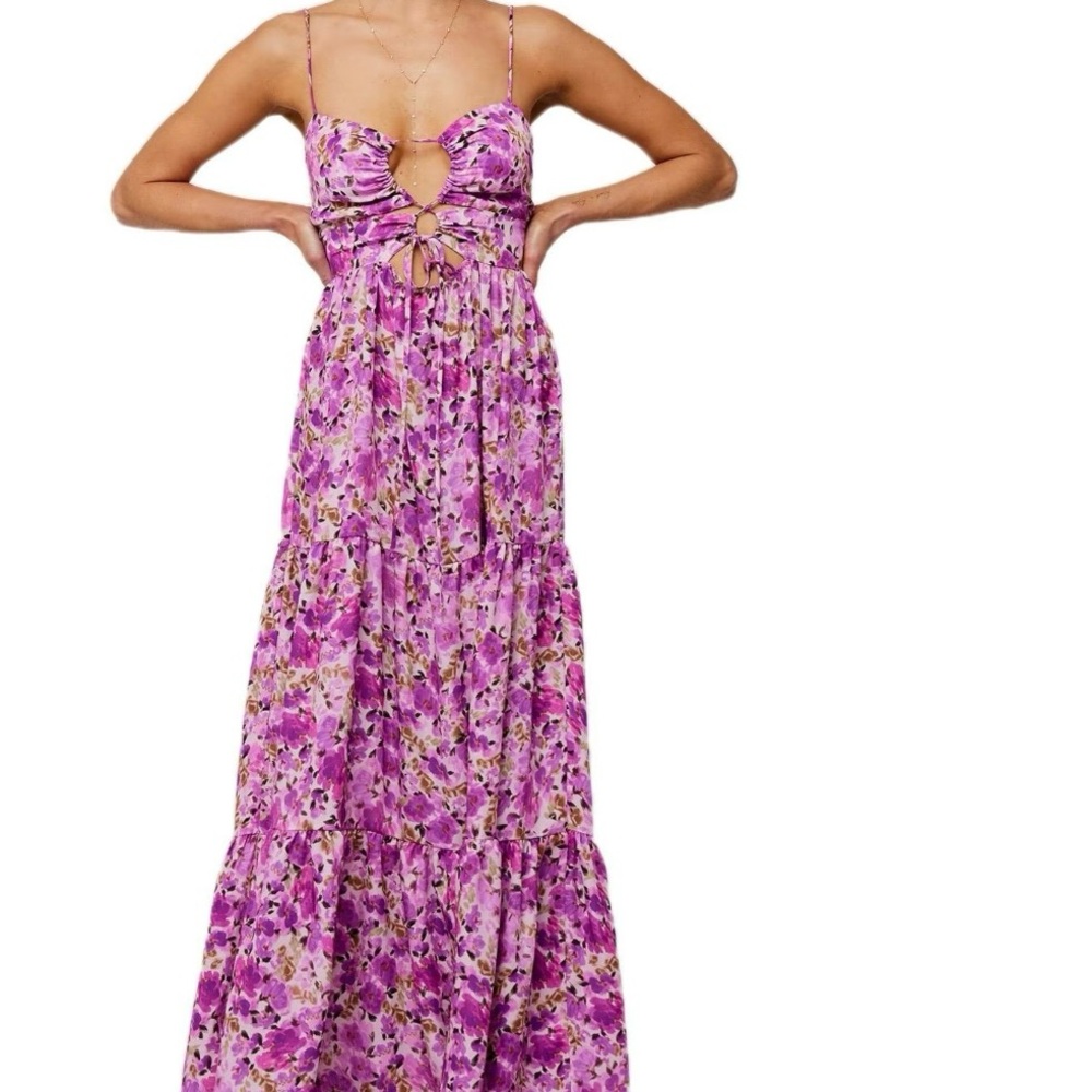 Floral Purple Maxi Dress